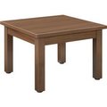 Global Equipment Interion    Wood End Table - 24" x 24" - Walnut 695752WN